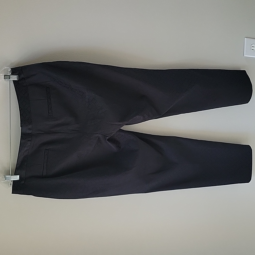 Laundry By‎ Shelli Segal Print Black Ankle Dress Pants Womens Size 14 - Picture 5 of 13